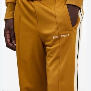 Palm Angels Men's Golden Brown Track Pants